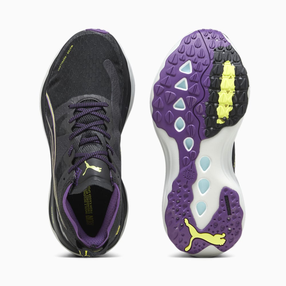 Puma ForeverRun NITRO™ WTR Running Shoes - Black-Purple Pop-Yellow Burst