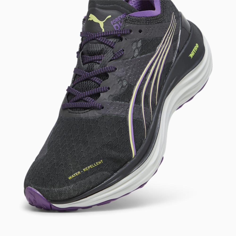 Puma ForeverRun NITRO™ WTR Running Shoes - Black-Purple Pop-Yellow Burst