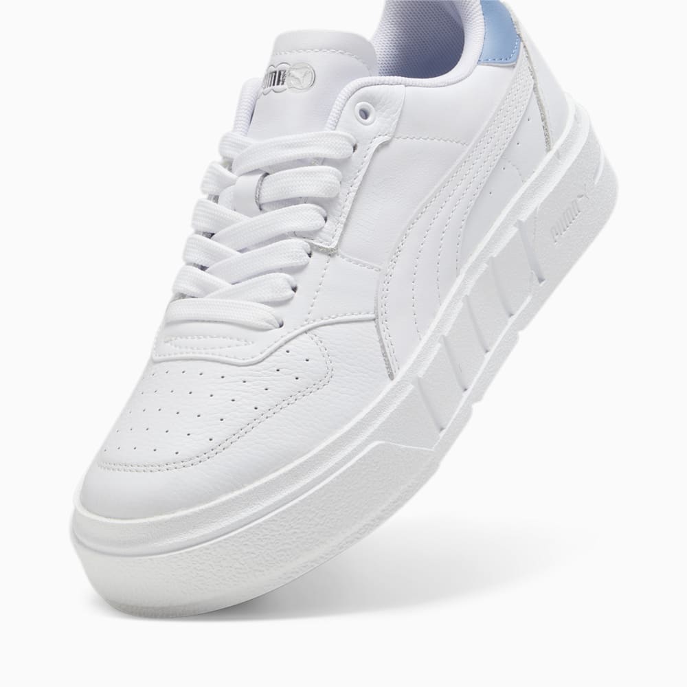 Puma Cali Court Leather Sneakers - White-Zen Blue