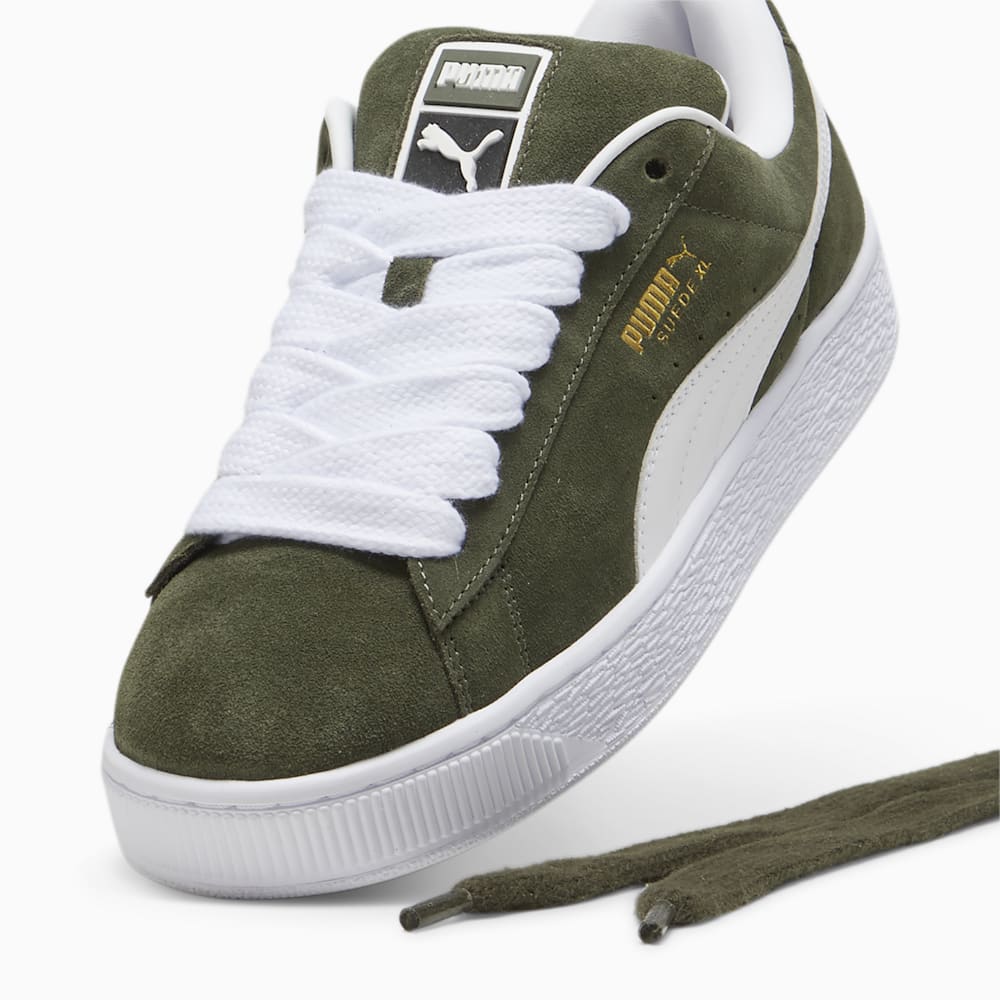 Puma Suede XL Sneakers - Dark Olive-White