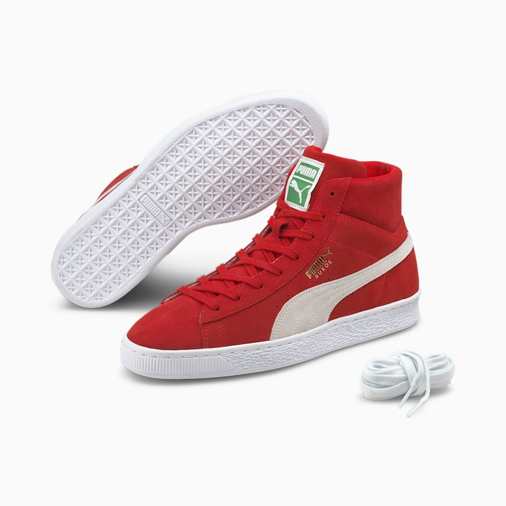 Puma Suede Mid XXI Sneakers - High Risk Red-White