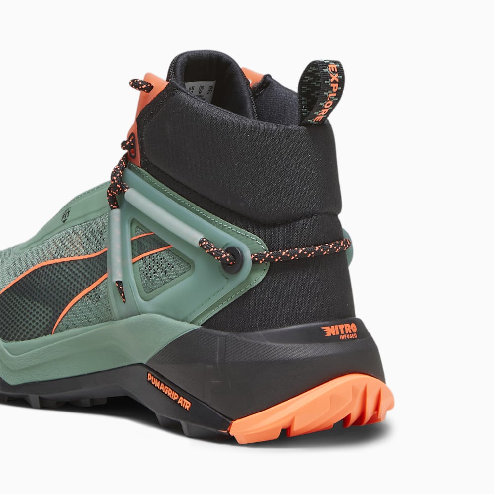 Puma SEASONS Explore NITRO™ Mid Hiking Shoes - Eucalyptus-Black-Neon Sun