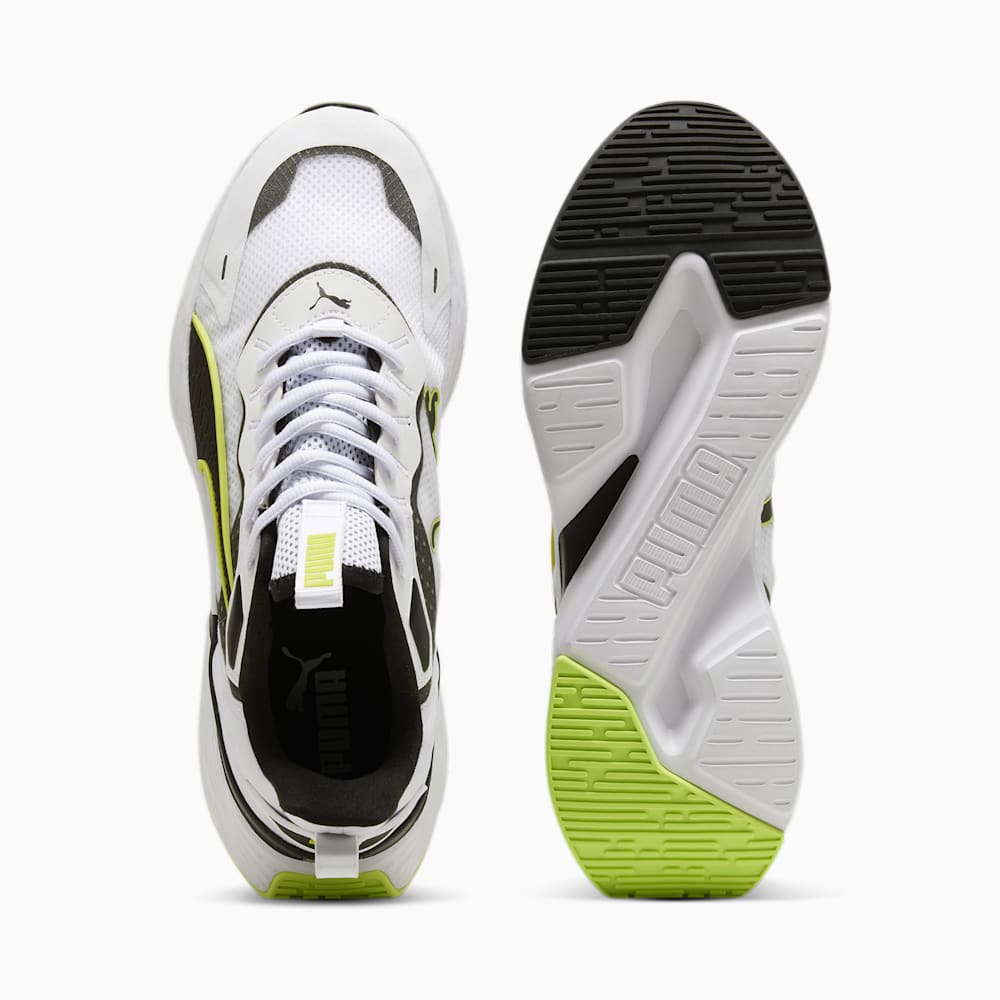 Puma Softride Sway Running Shoe - White-Black-Lime Pow