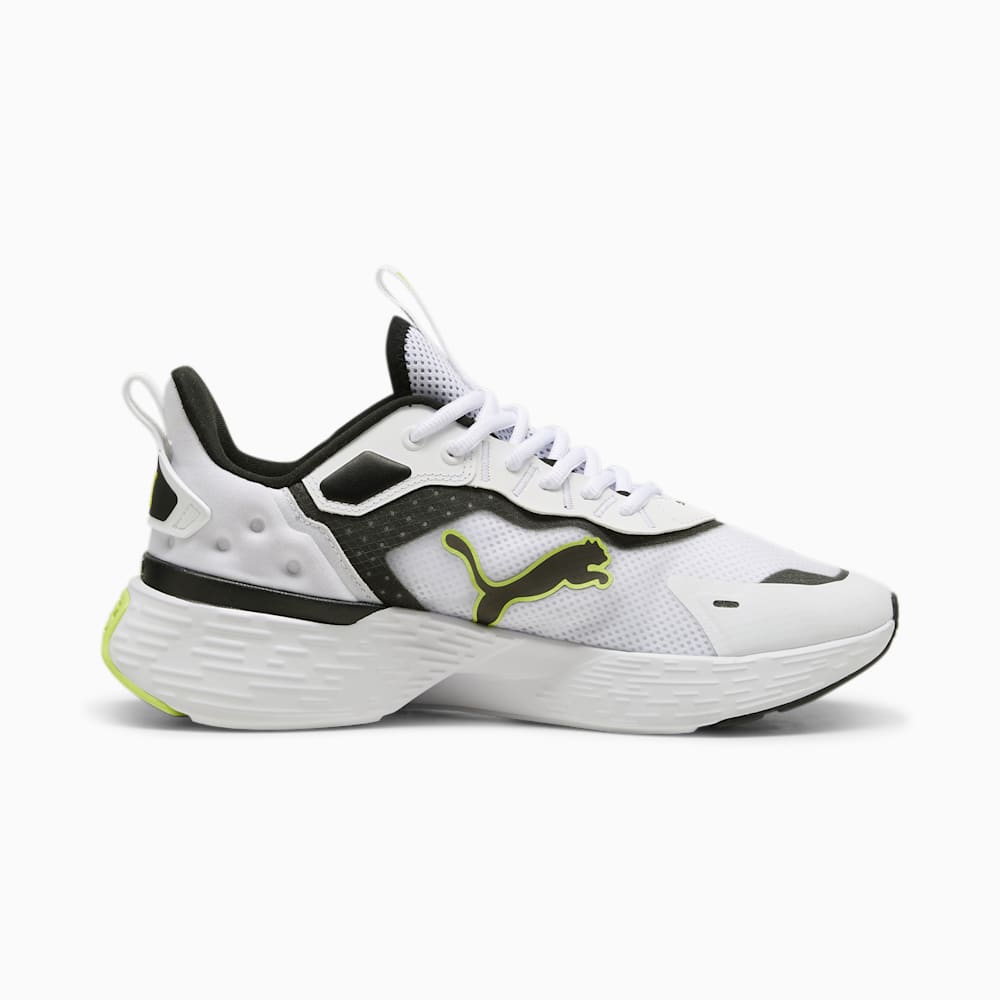 Puma Softride Sway Running Shoe - White-Black-Lime Pow