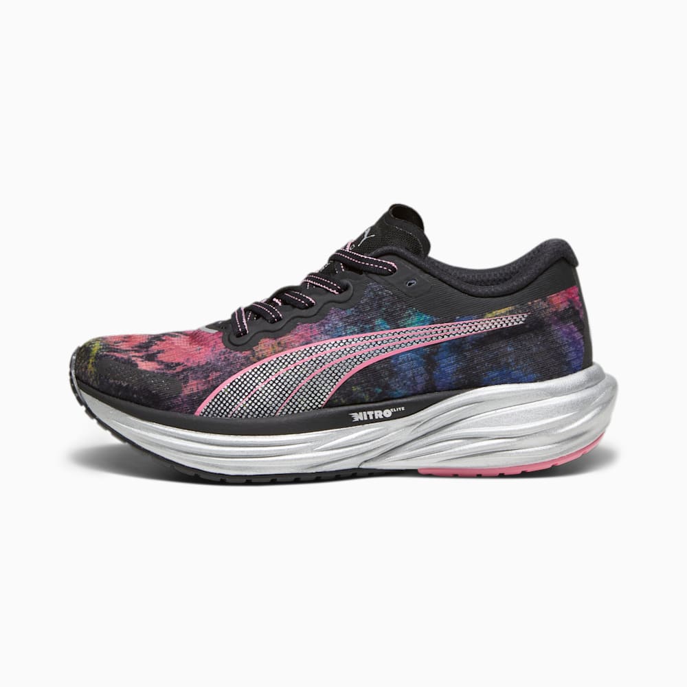 Puma Deviate NITRO™ 2 \'Marathon Series\' Running Shoes - Black-Strawberry Burst-Yellow Blaze