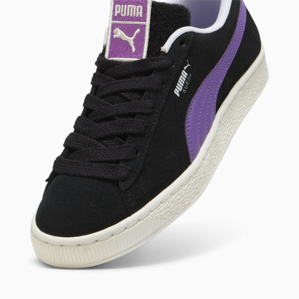 Puma For the Fanbase Suede Patch Sneakers - Black-Ultraviolet