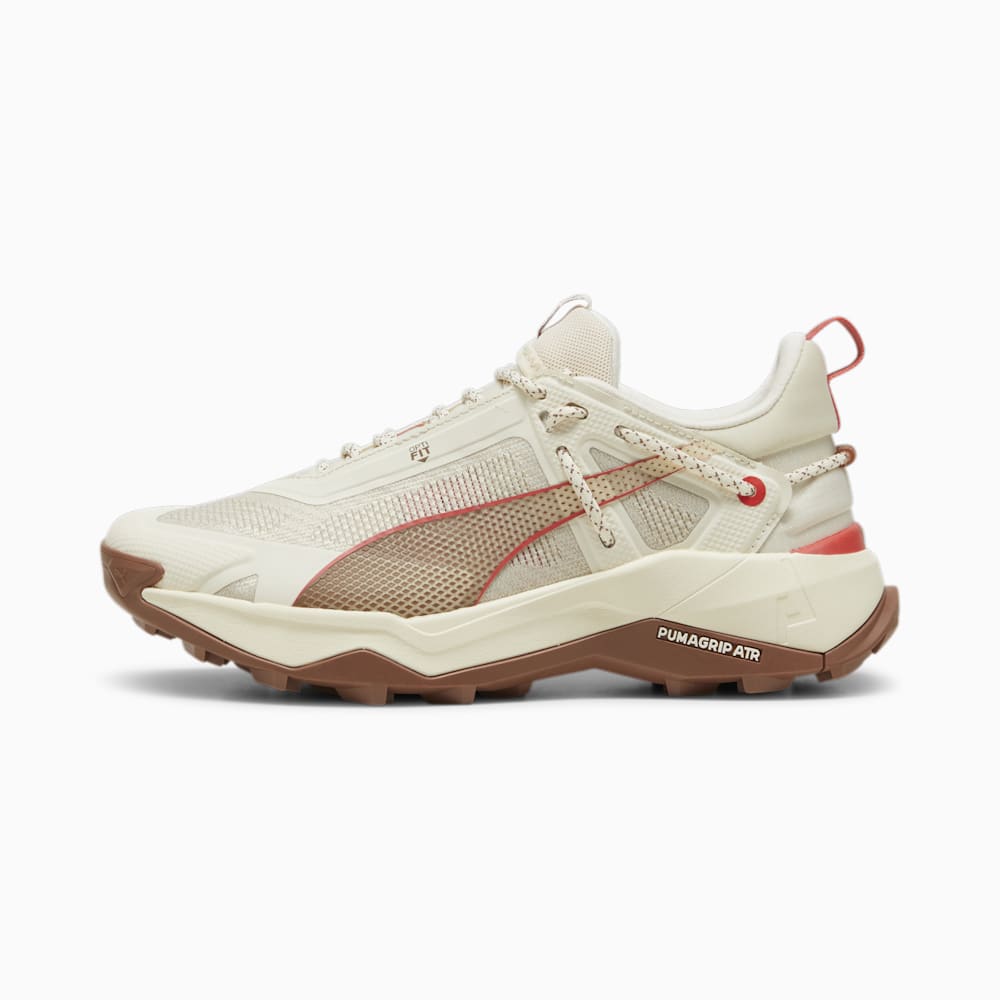 Puma SEASONS Explore NITRO™ Hiking Shoes - Sugared Almond-Brown Mushroom-Active Red