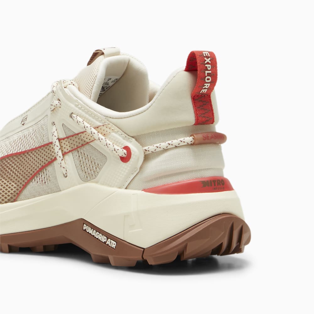 Puma SEASONS Explore NITRO™ Hiking Shoes - Sugared Almond-Brown Mushroom-Active Red