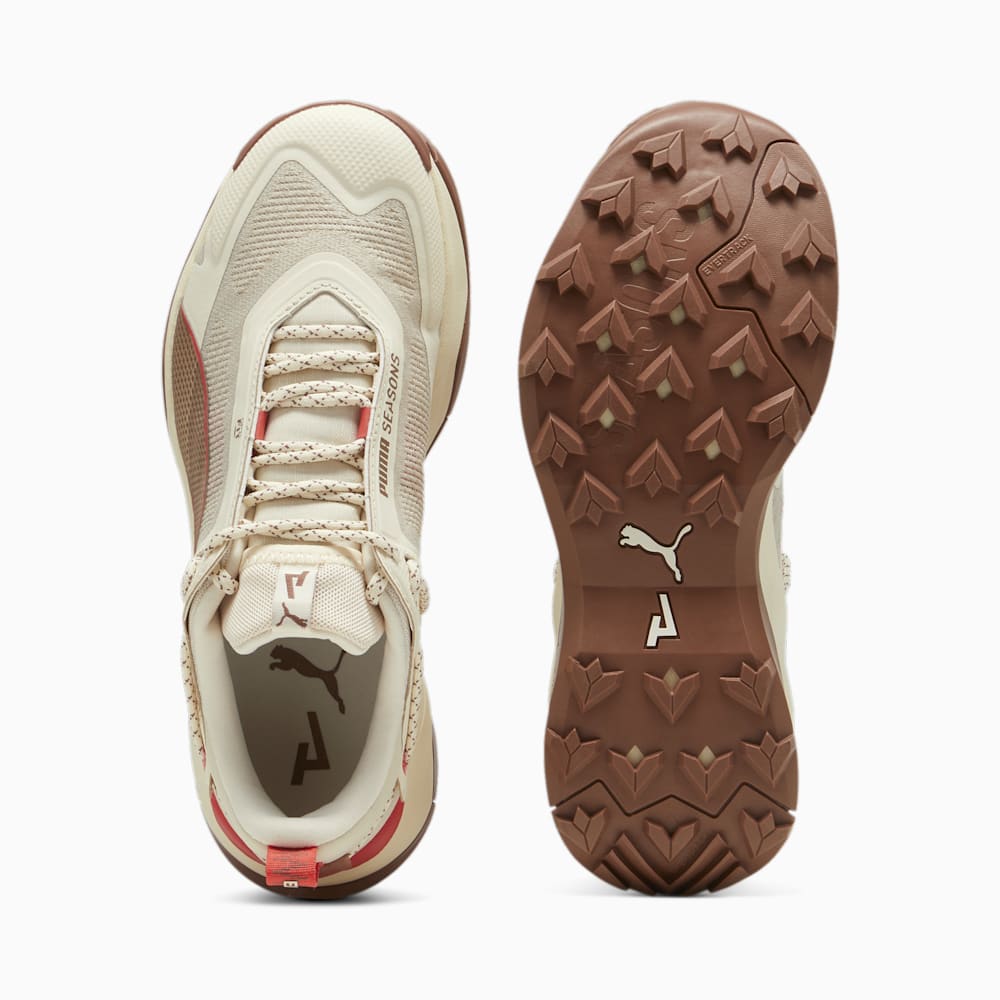 Puma SEASONS Explore NITRO™ Hiking Shoes - Sugared Almond-Brown Mushroom-Active Red