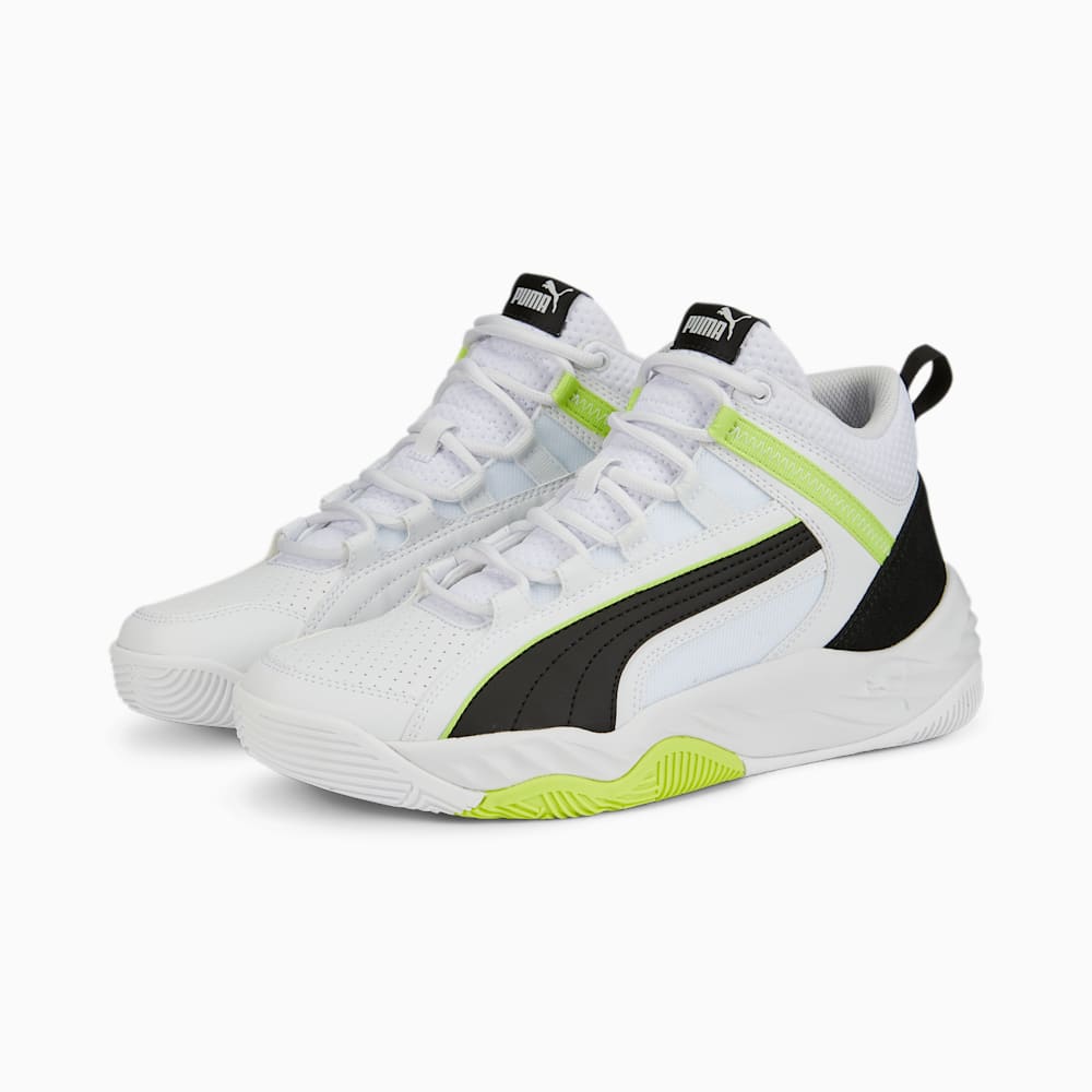 Puma Rebound Future Evo Core Sneakers - White-Black-Light Lime