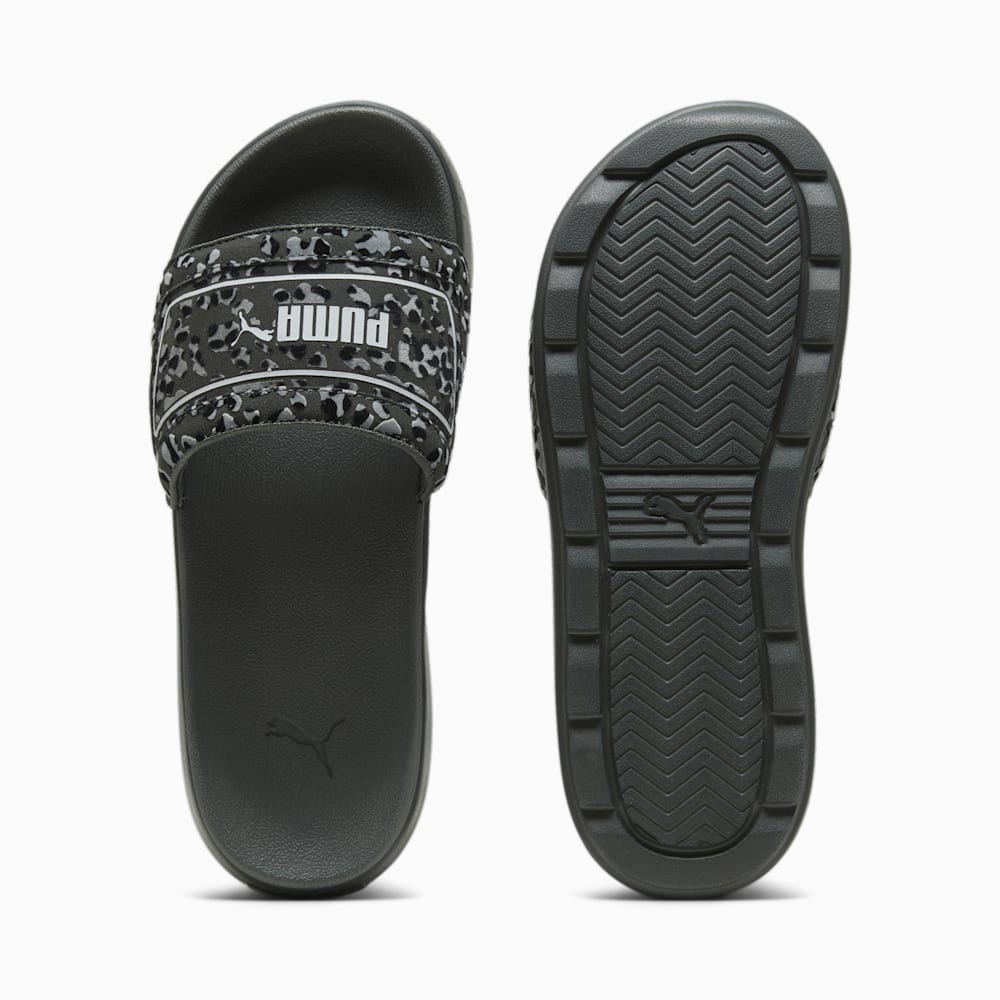 Puma Karmen Drama Slides - Mineral Gray-Stormy Slate-Black