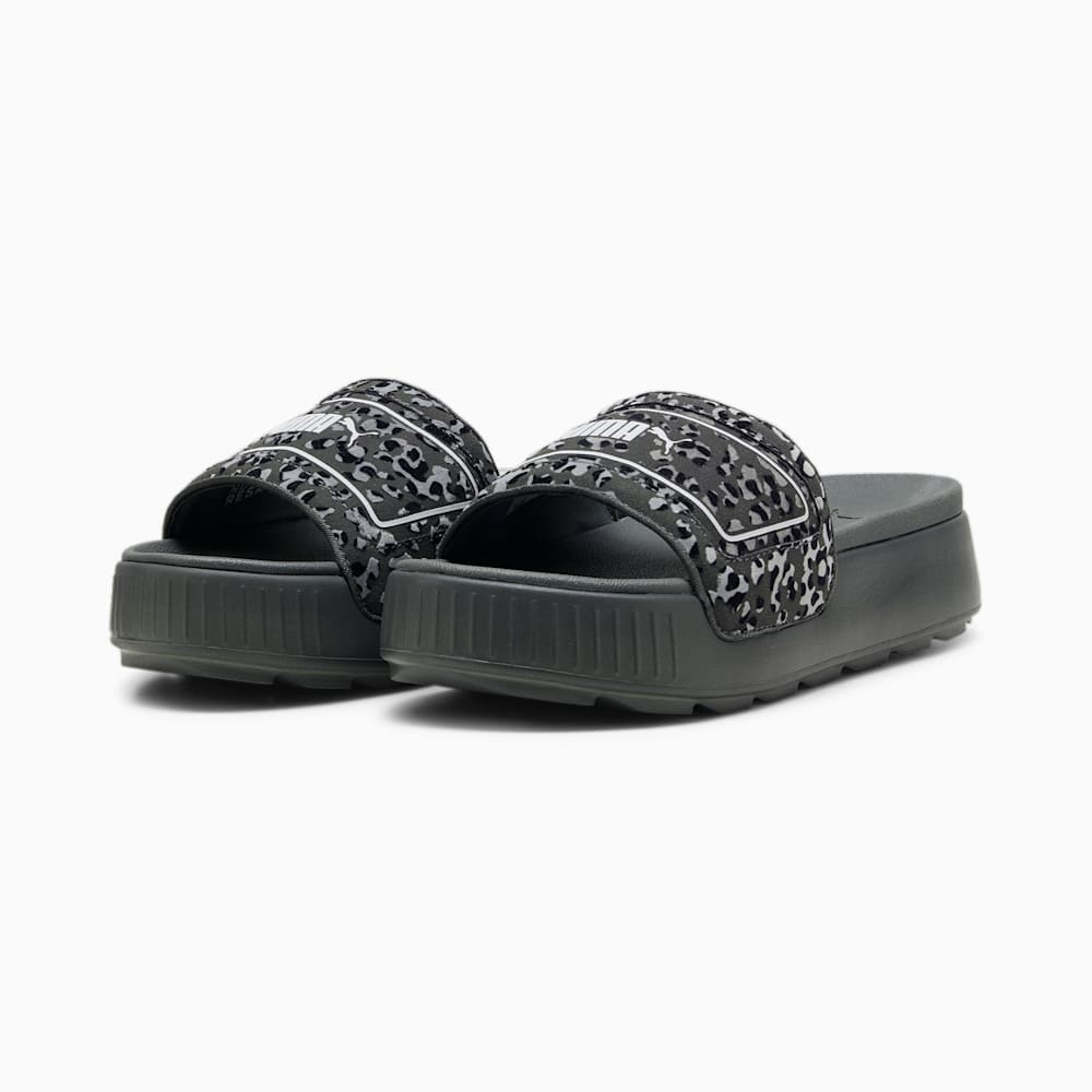 Puma Karmen Drama Slides - Mineral Gray-Stormy Slate-Black