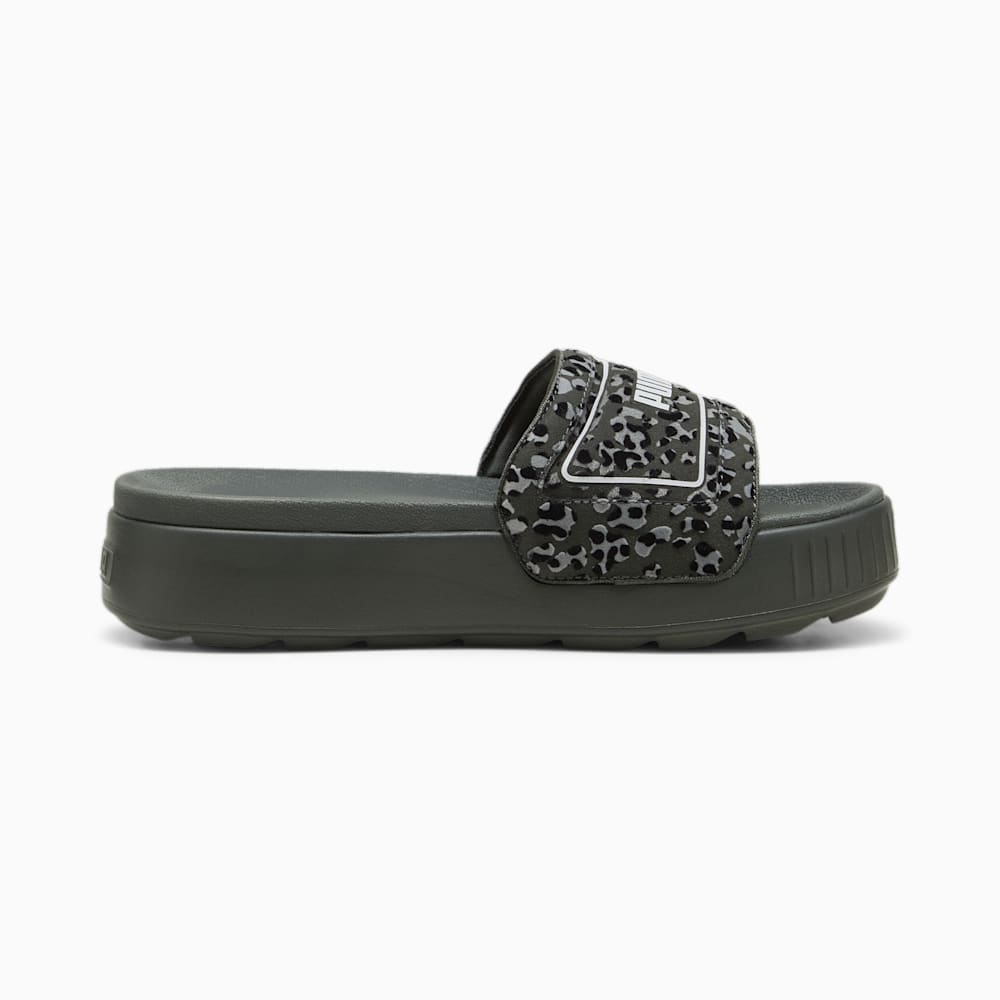 Puma Karmen Drama Slides - Mineral Gray-Stormy Slate-Black