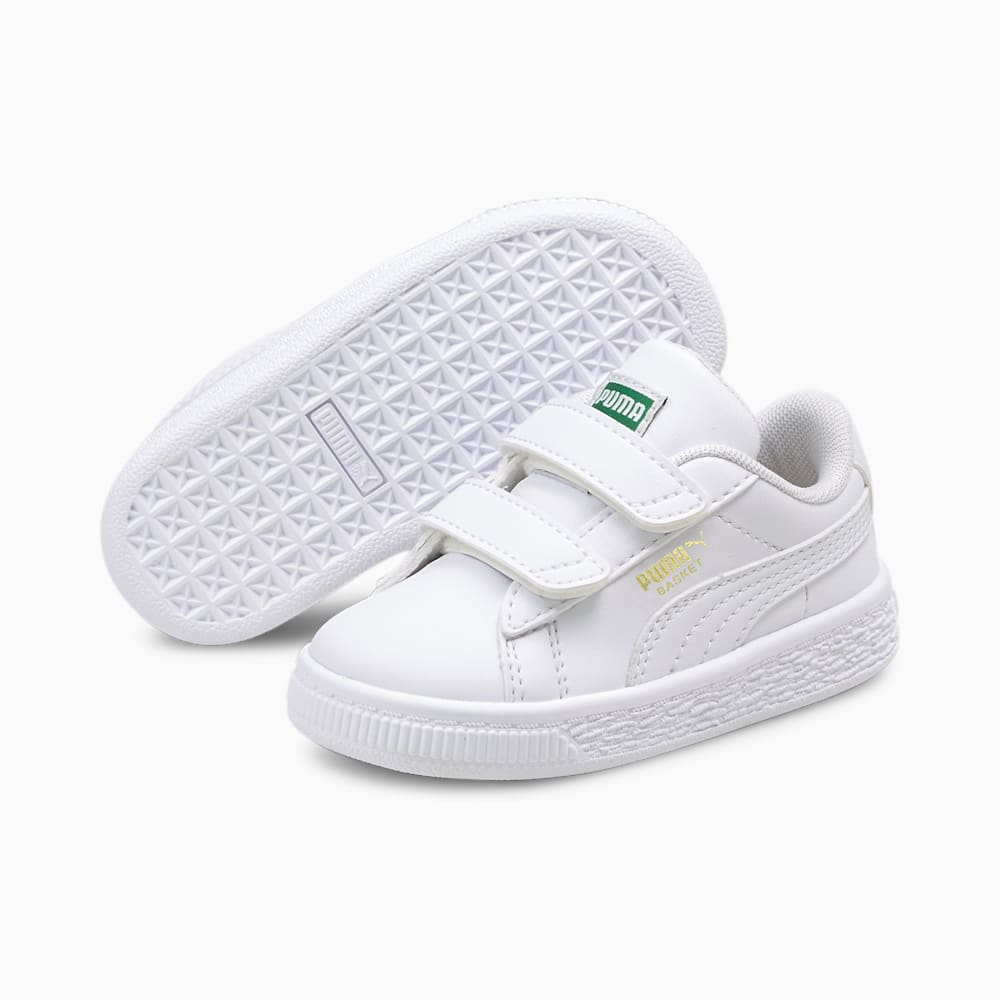 Puma Basket Classic XXI Toddler Shoes - White-White