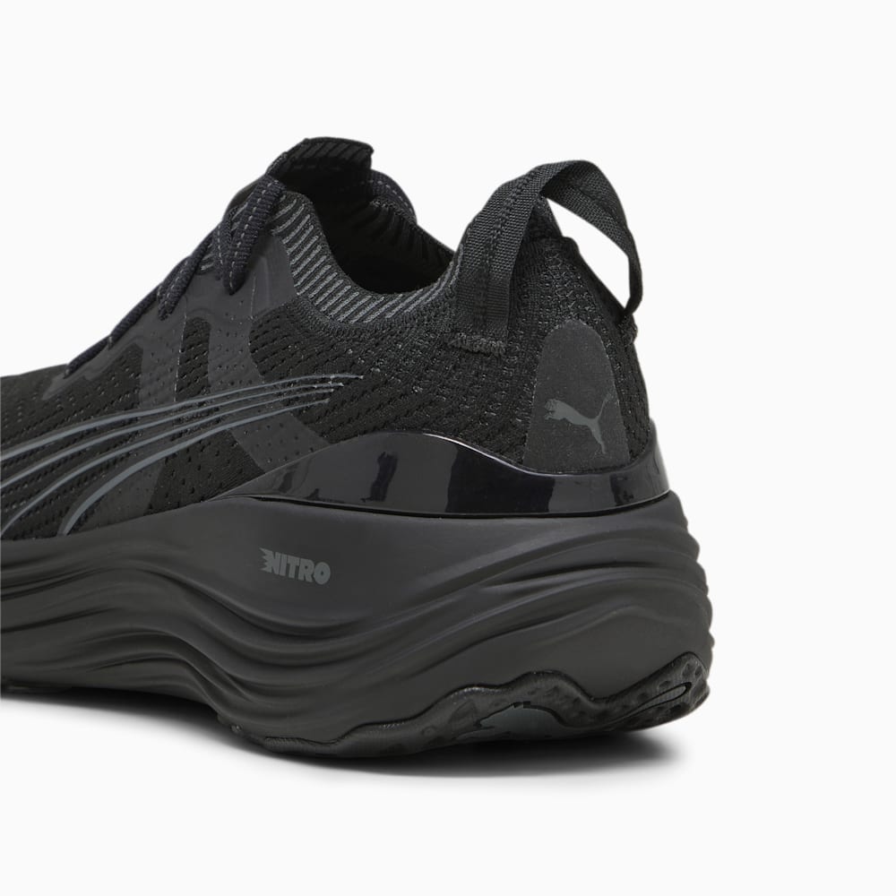 Puma ForeverRun NITRO™ Knit Running Shoes - Black-Shadow Gray