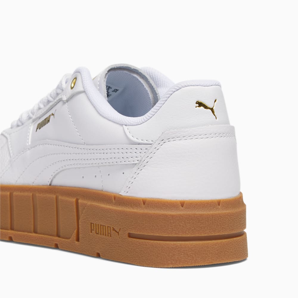 Puma Cali Court Leather Sneakers - White-White-Gold