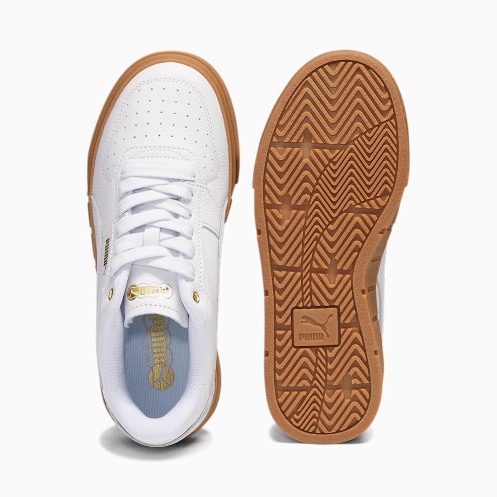 Puma Cali Court Leather Sneakers - White-White-Gold