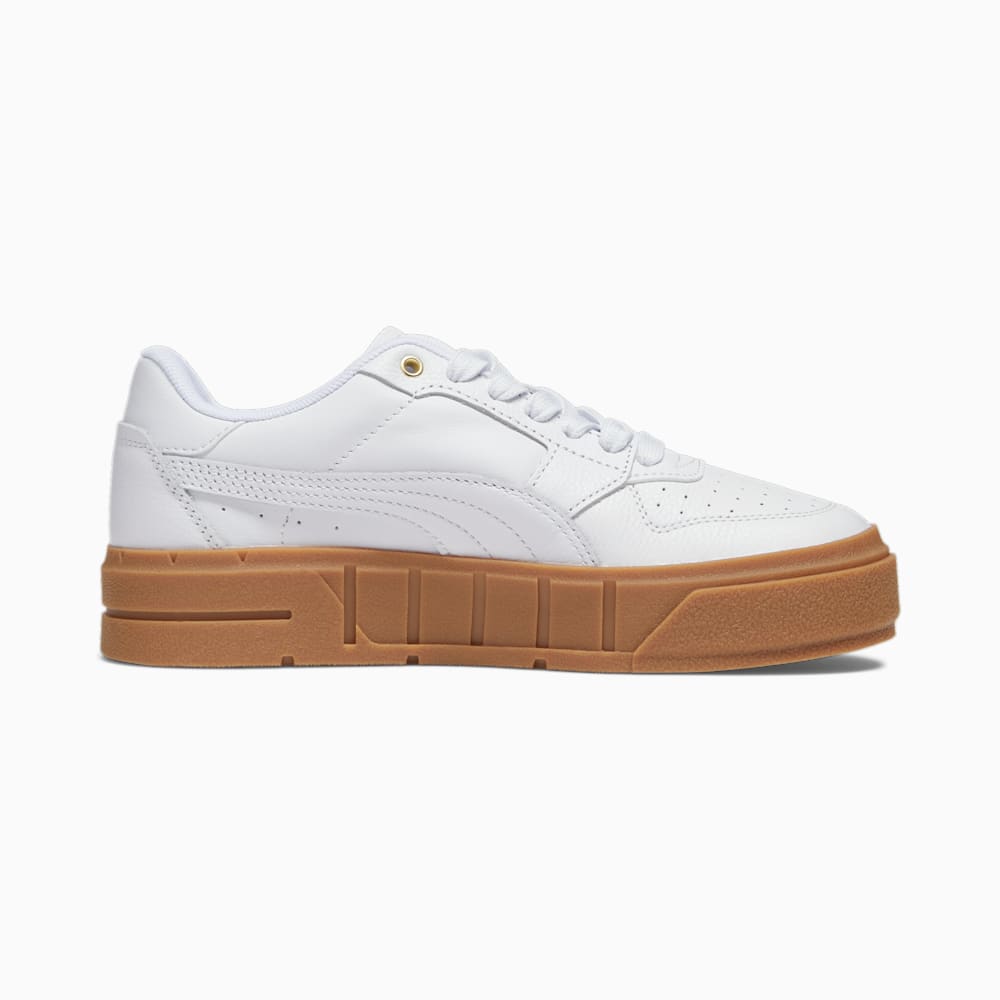 Puma Cali Court Leather Sneakers - White-White-Gold