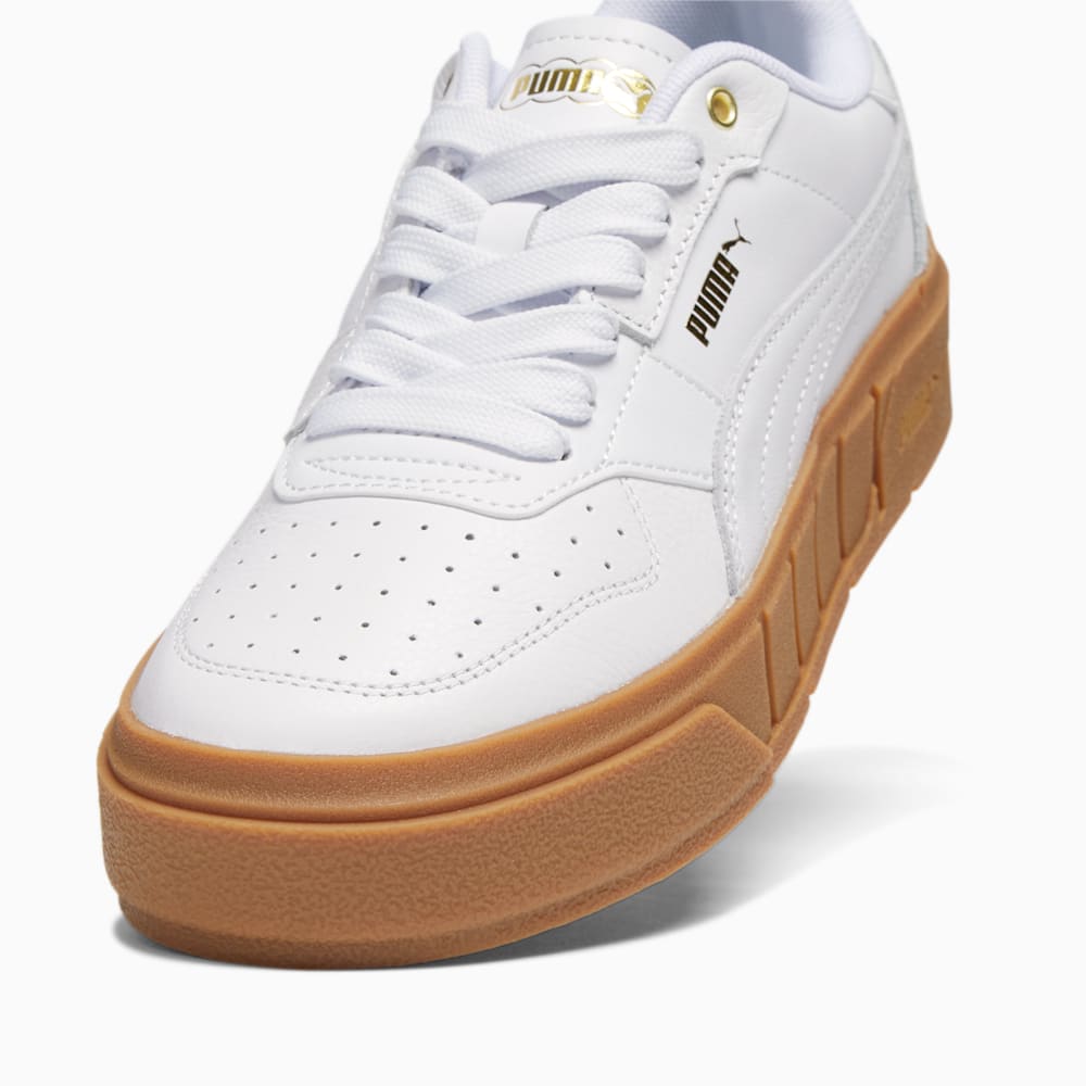 Puma Cali Court Leather Sneakers - White-White-Gold