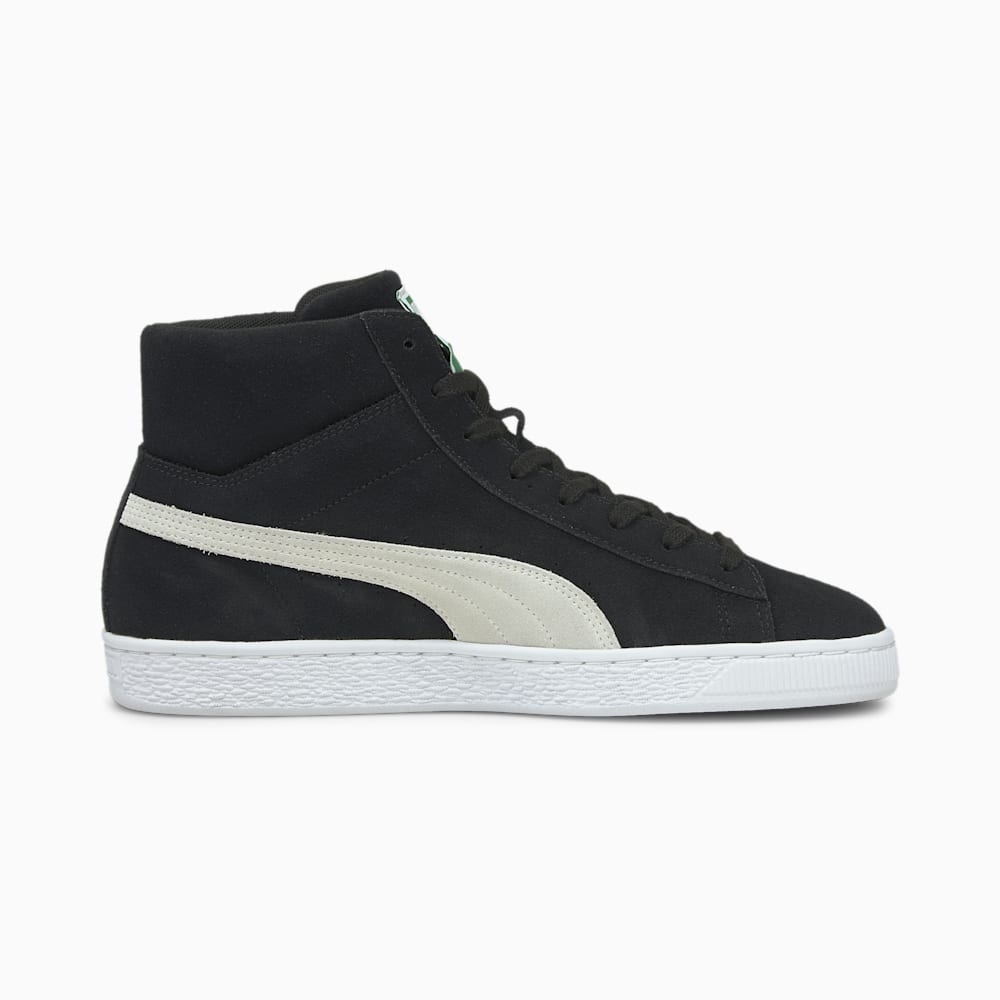 Puma Suede Mid XXI Sneakers - Black-White-Amazon Green