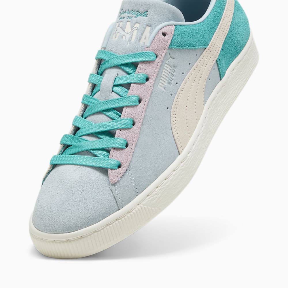 Puma Suede Iconix Summer Sneakers - Grape Mist-Sparkling Green