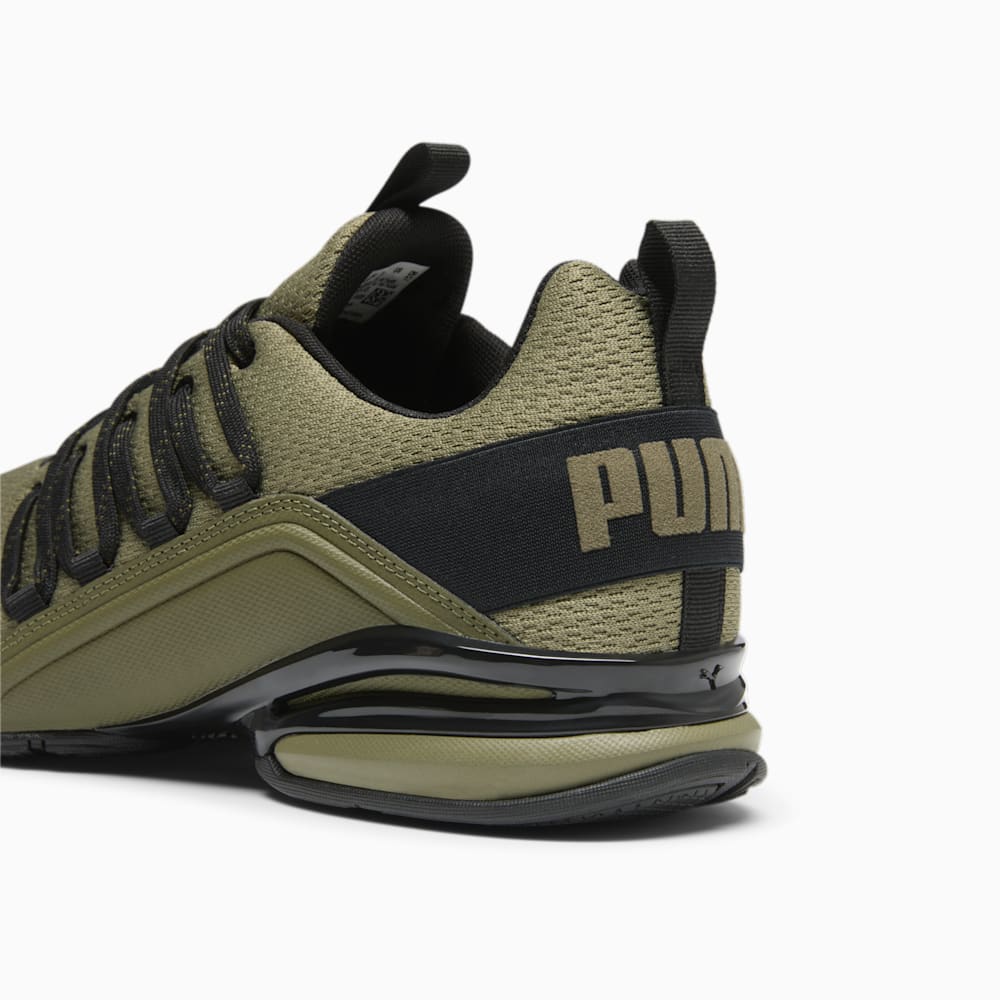 Puma Axelion Refresh Wide Running Shoes - Dark Green Moss-Black