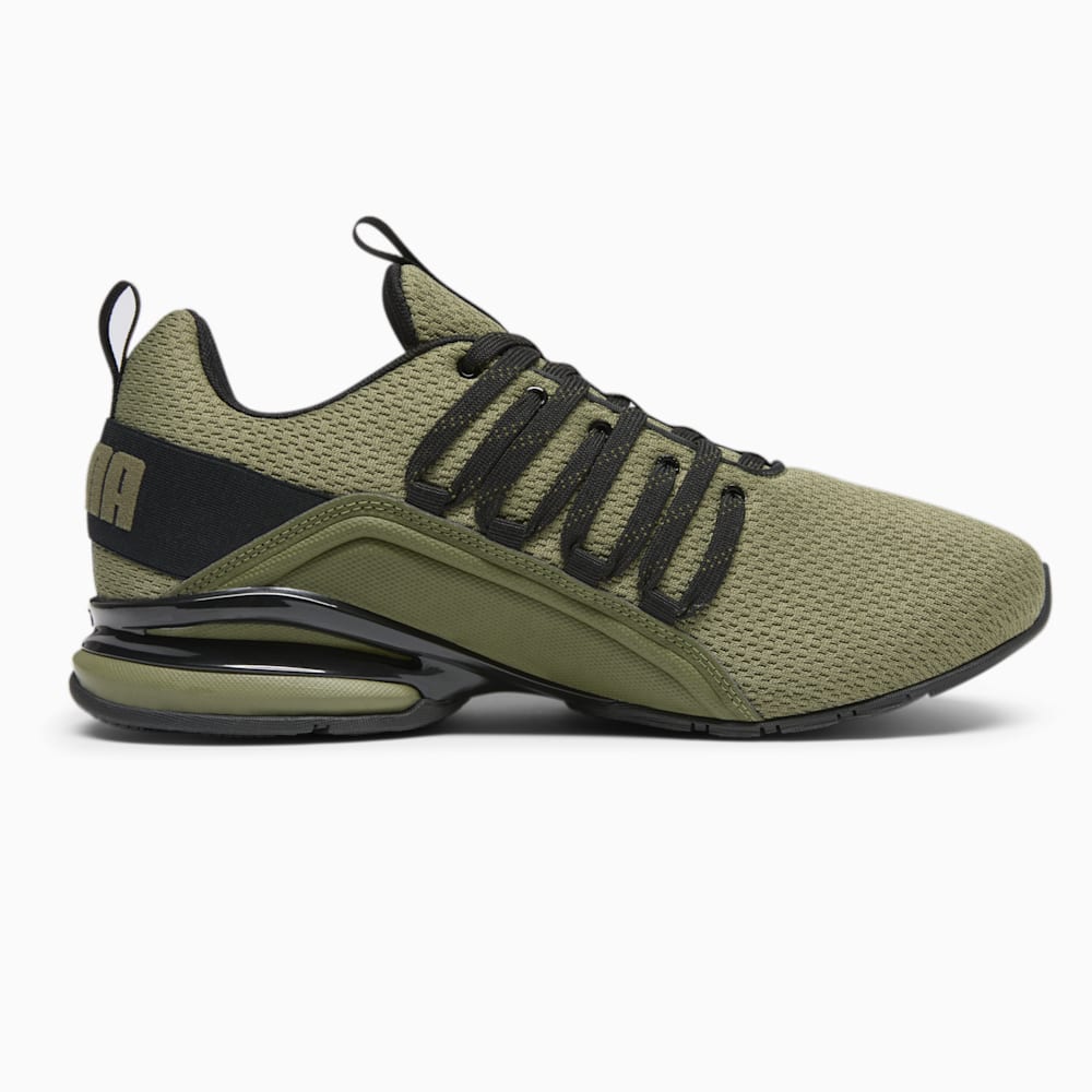 Puma Axelion Refresh Wide Running Shoes - Dark Green Moss-Black