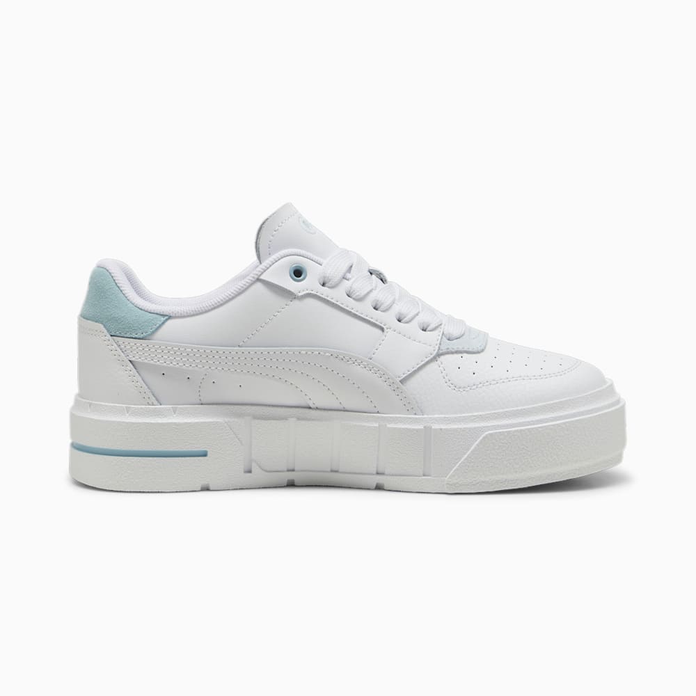 Puma Cali Court Match Big Kids Sneakers - White-Turquoise Surf