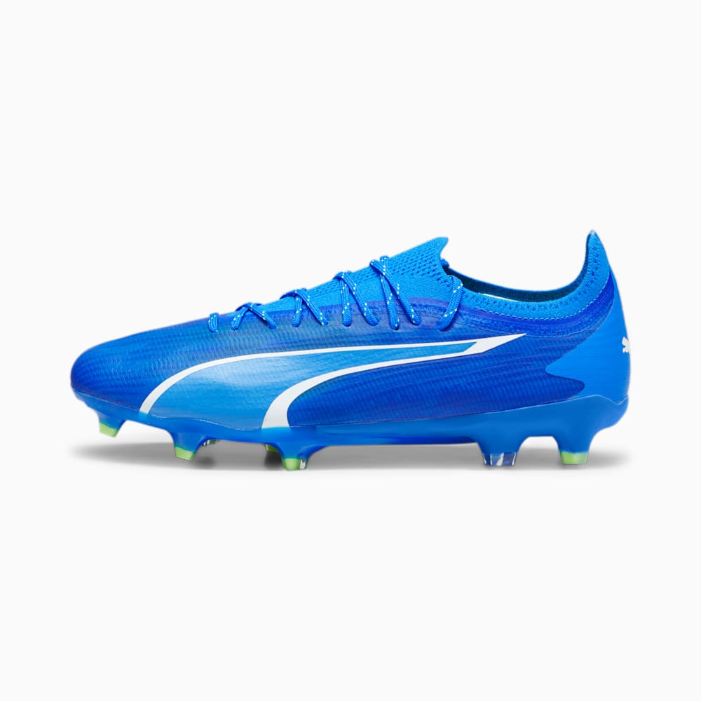 Puma ULTRA ULTIMATE FG/AG Soccer Cleats - Ultra Blue-White-Pro Green