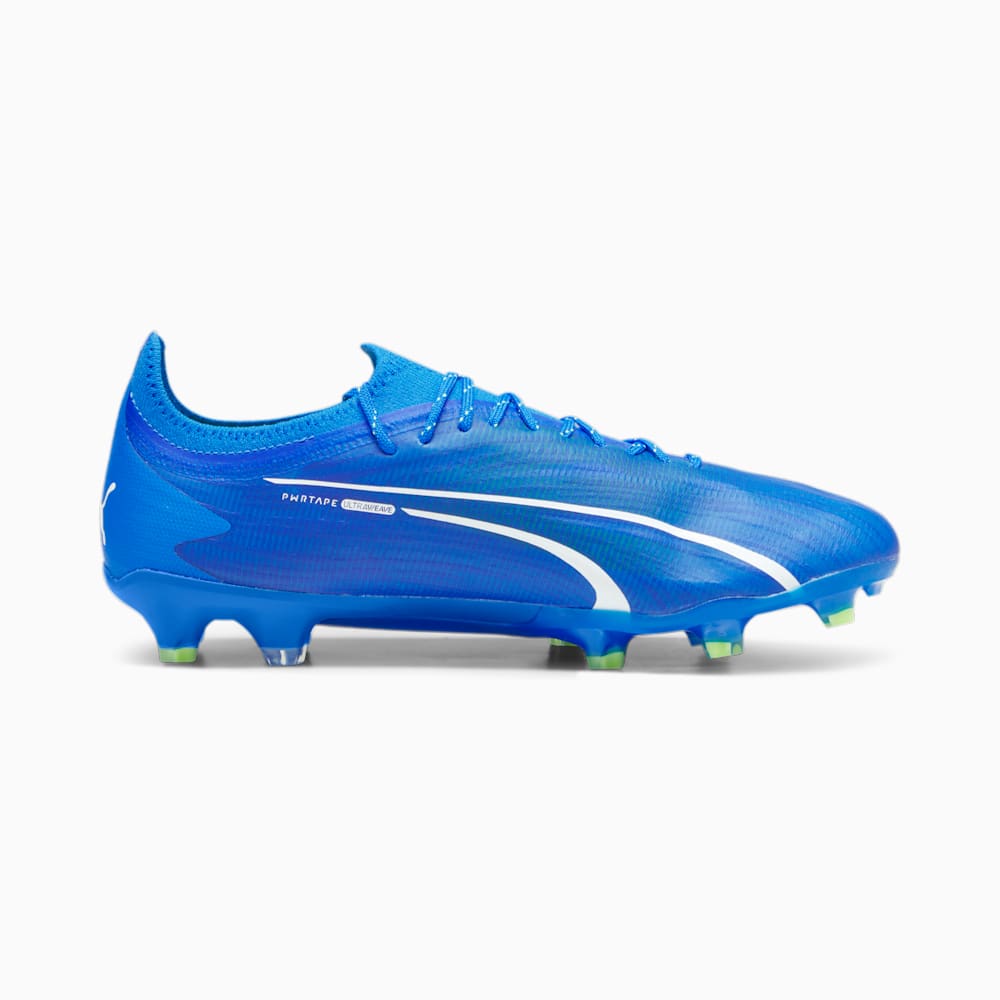 Puma ULTRA ULTIMATE FG/AG Soccer Cleats - Ultra Blue-White-Pro Green