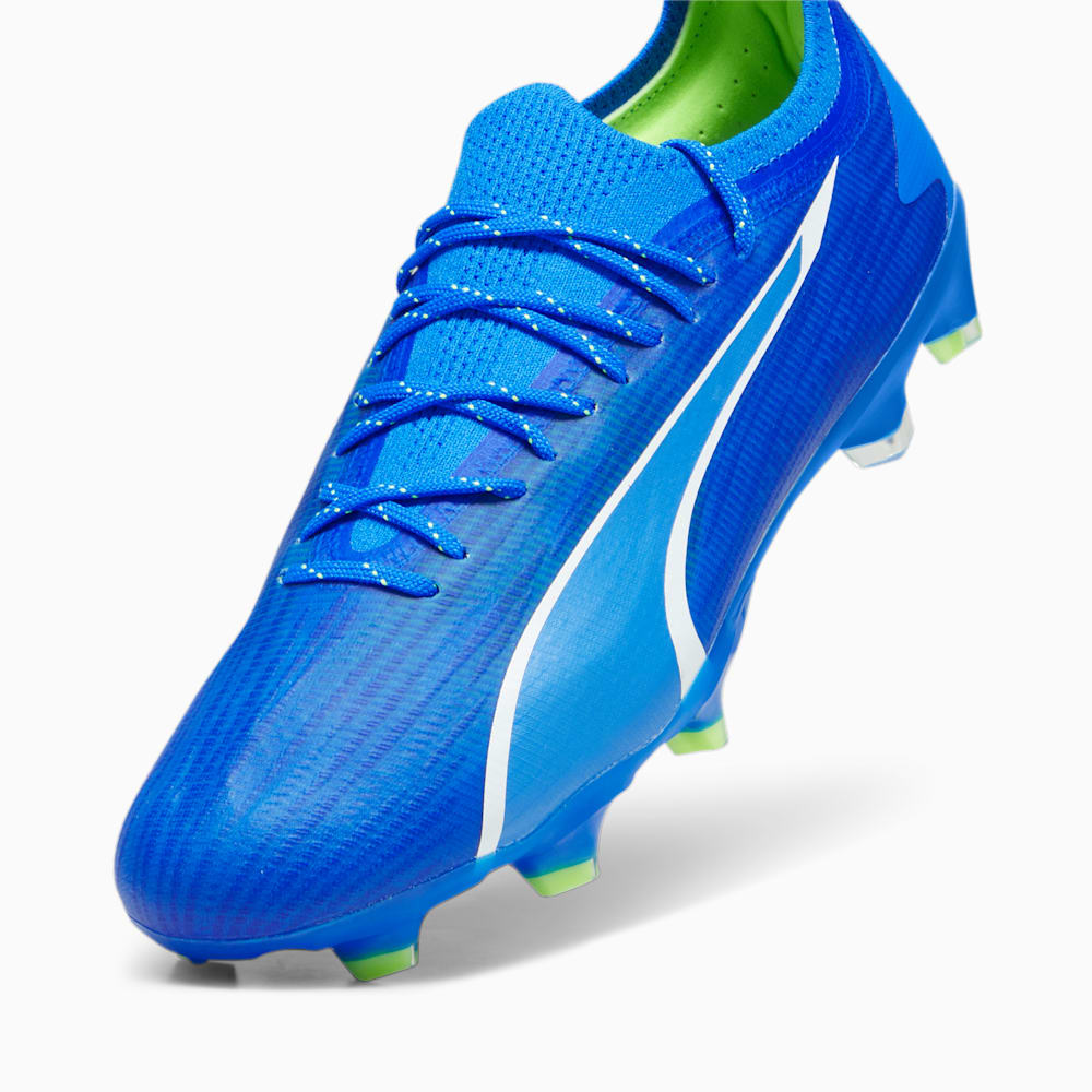 Puma ULTRA ULTIMATE FG/AG Soccer Cleats - Ultra Blue-White-Pro Green