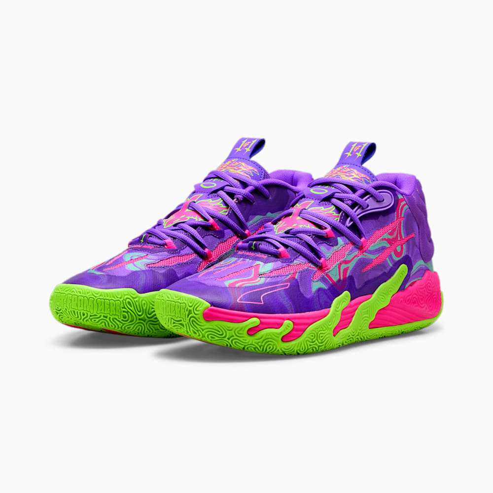 Puma x LAMELO BALL MB.03 Toxic Basketball Shoes - Purple Glimmer-Green Gecko