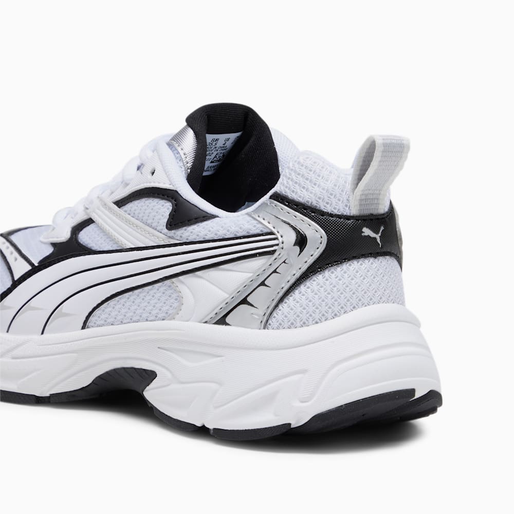 Puma Morphic Base Big Kids Sneakers - Feather Gray-Black