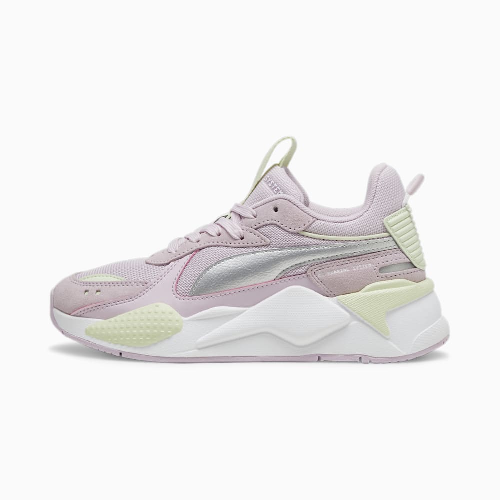 Puma RS-X Metallic Big Kids Sneakers - Grape Mist-Silver