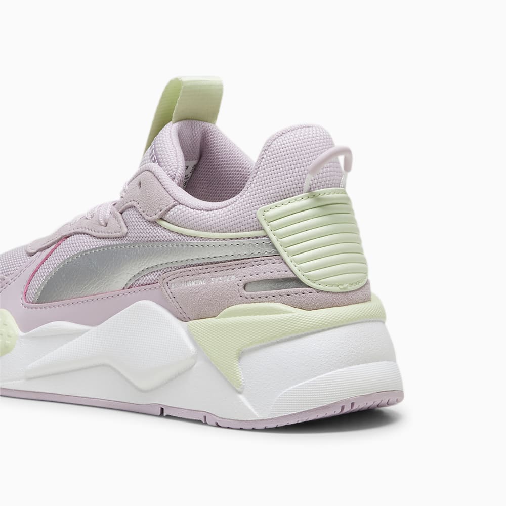 Puma RS-X Metallic Big Kids Sneakers - Grape Mist-Silver