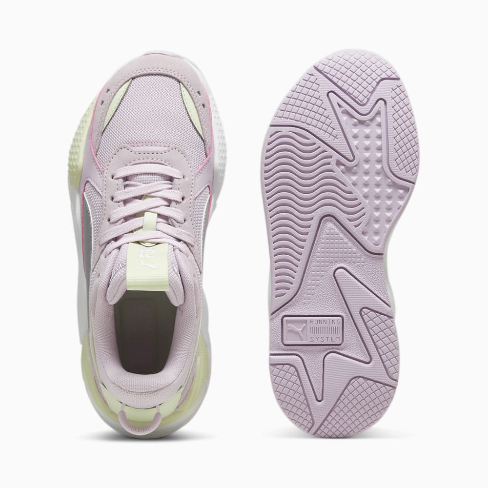 Puma RS-X Metallic Big Kids Sneakers - Grape Mist-Silver