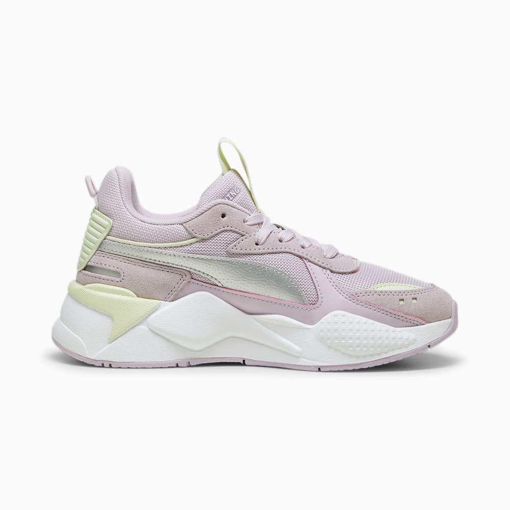 Puma RS-X Metallic Big Kids Sneakers - Grape Mist-Silver