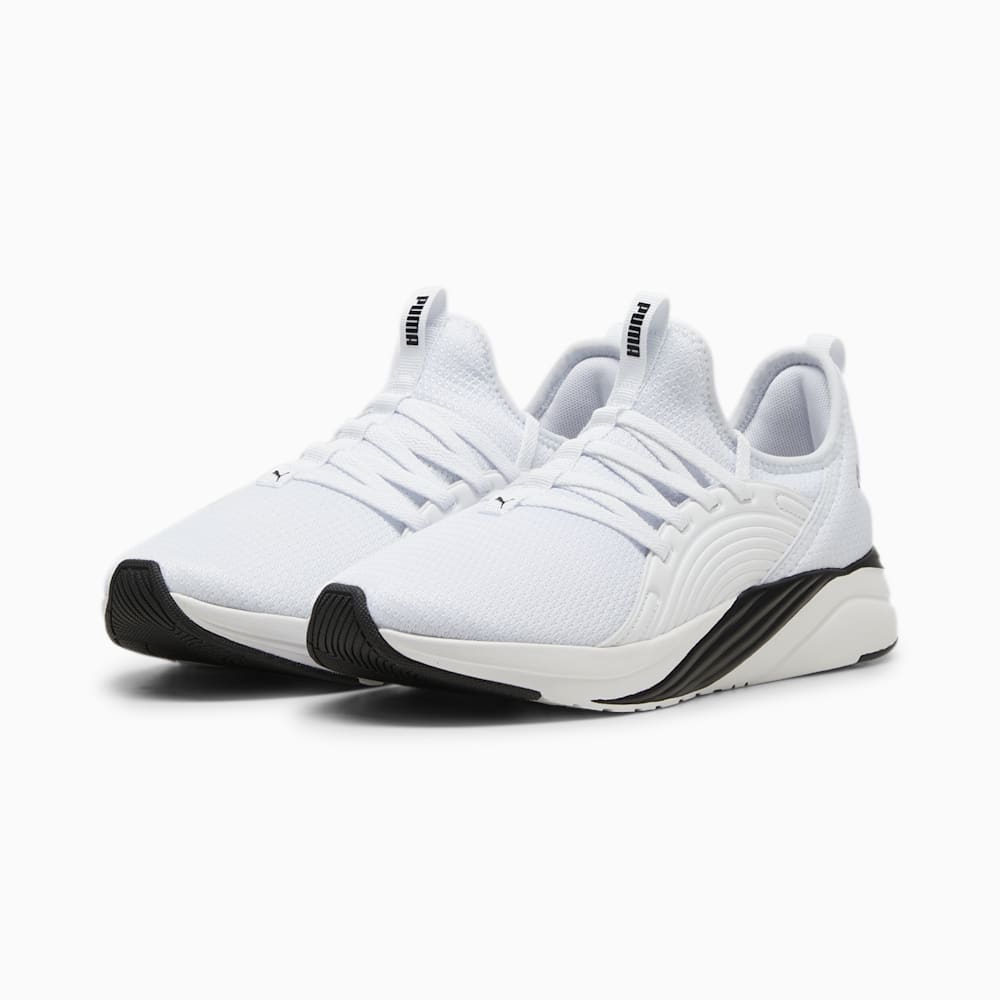 Puma SOFTRIDE Sophia 2 Emboss Running Shoes - White-Black