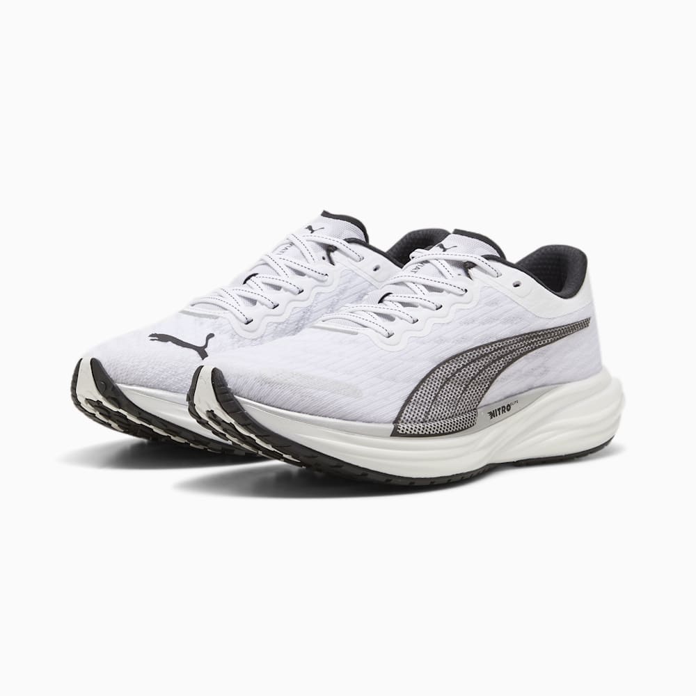 Puma Deviate NITRO™ 2 Running Shoes - White-Black-Silver