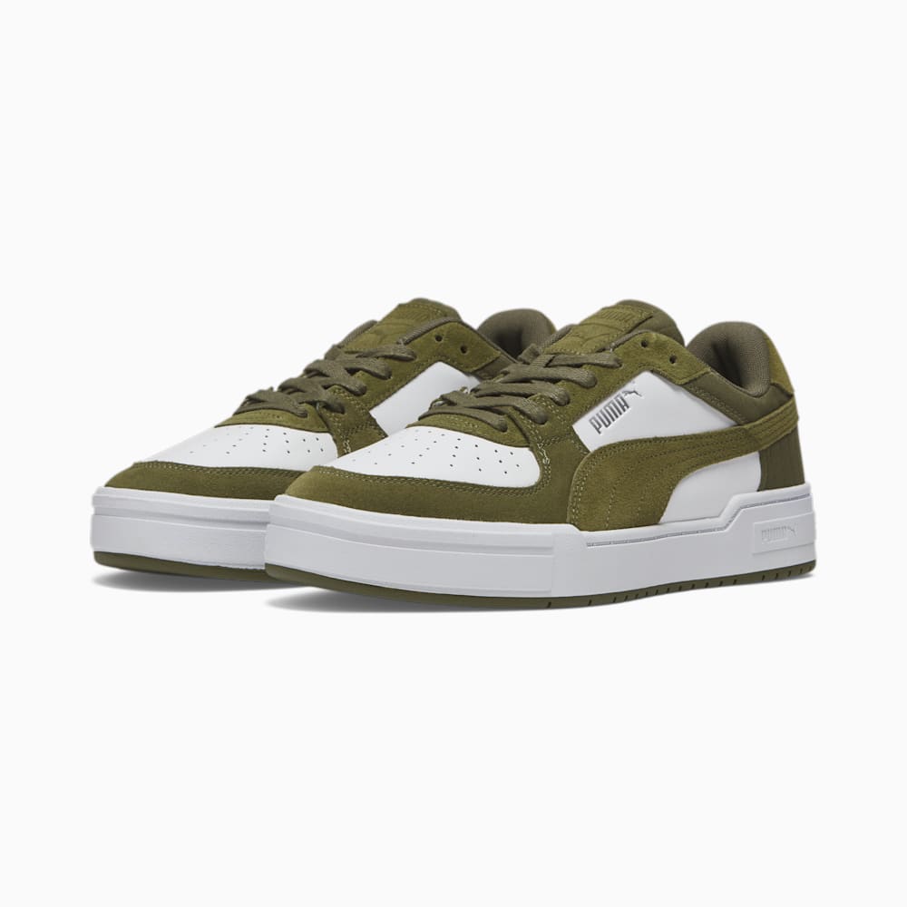 Puma CA Pro Quilt Sneakers - White-Olive Drab