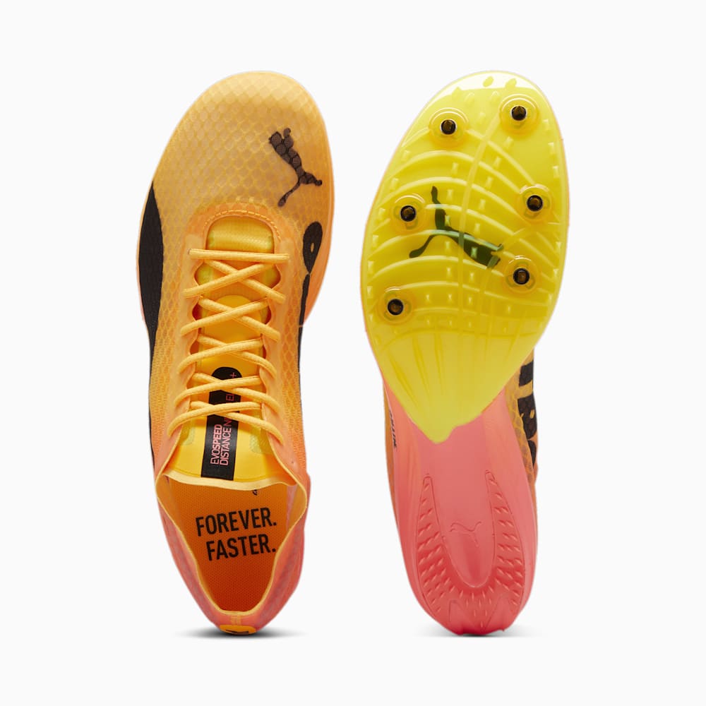 Puma evoSPEED Distance NITRO™ Elite+ 4 Track Spikes - Sun Stream-Sunset Glow-Black