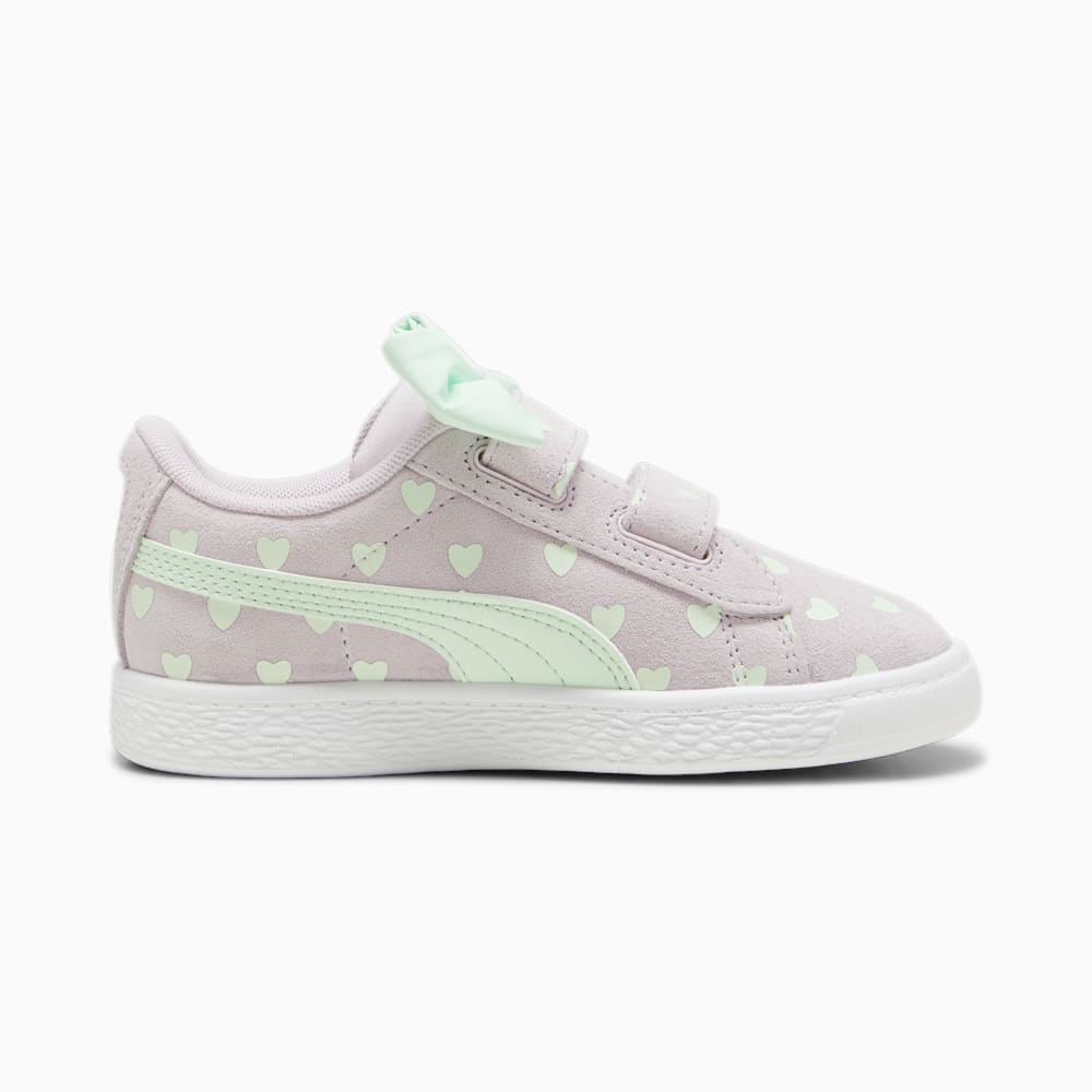 Puma Suede Classic Re-Bow Little Kids Shoes - Grape Mist-Fresh Mint