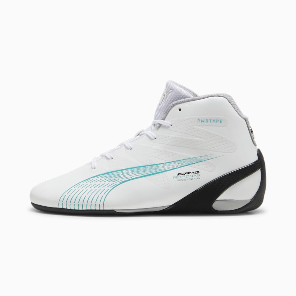 Puma Mercedes AMG-Petronas F1® Motorsport Carbon Cat Mid Driving Shoes - White-Sheen Green