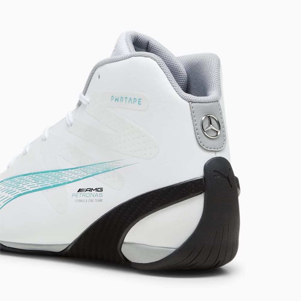 Puma Mercedes AMG-Petronas F1® Motorsport Carbon Cat Mid Driving Shoes - White-Sheen Green