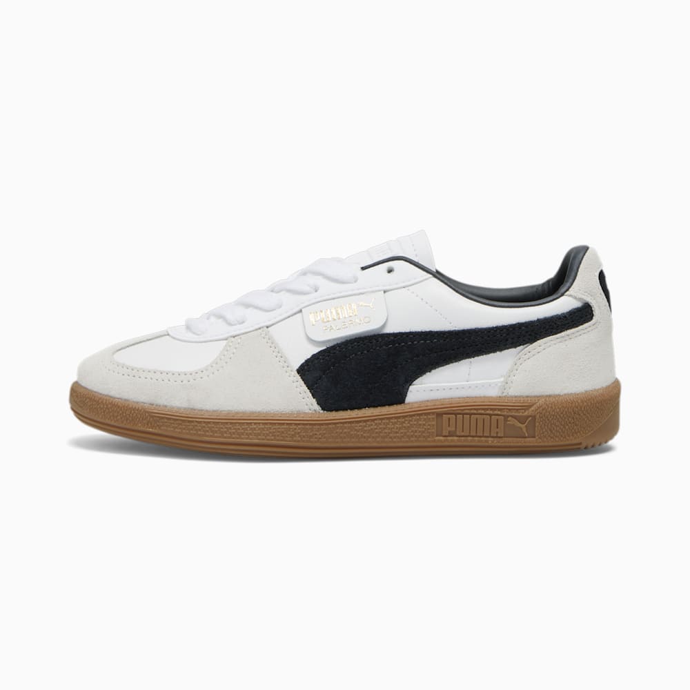 Puma Palermo Leather Sneakers - White-Vapor Gray-Gum