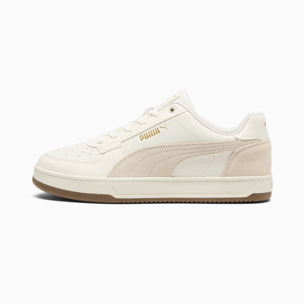 Puma Caven 2.0 Suede Sneakers - Warm White-Frosted Ivory-Gold