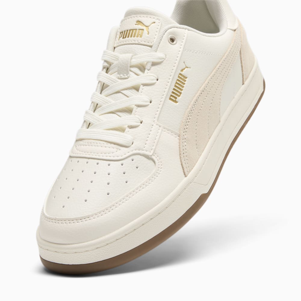 Puma Caven 2.0 Suede Sneakers - Warm White-Frosted Ivory-Gold