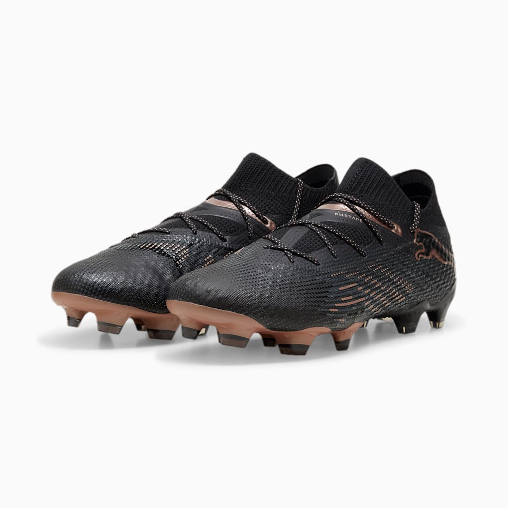 Puma FUTURE 7 ULTIMATE FG/AG Soccer Cleats - Black-Copper Rose