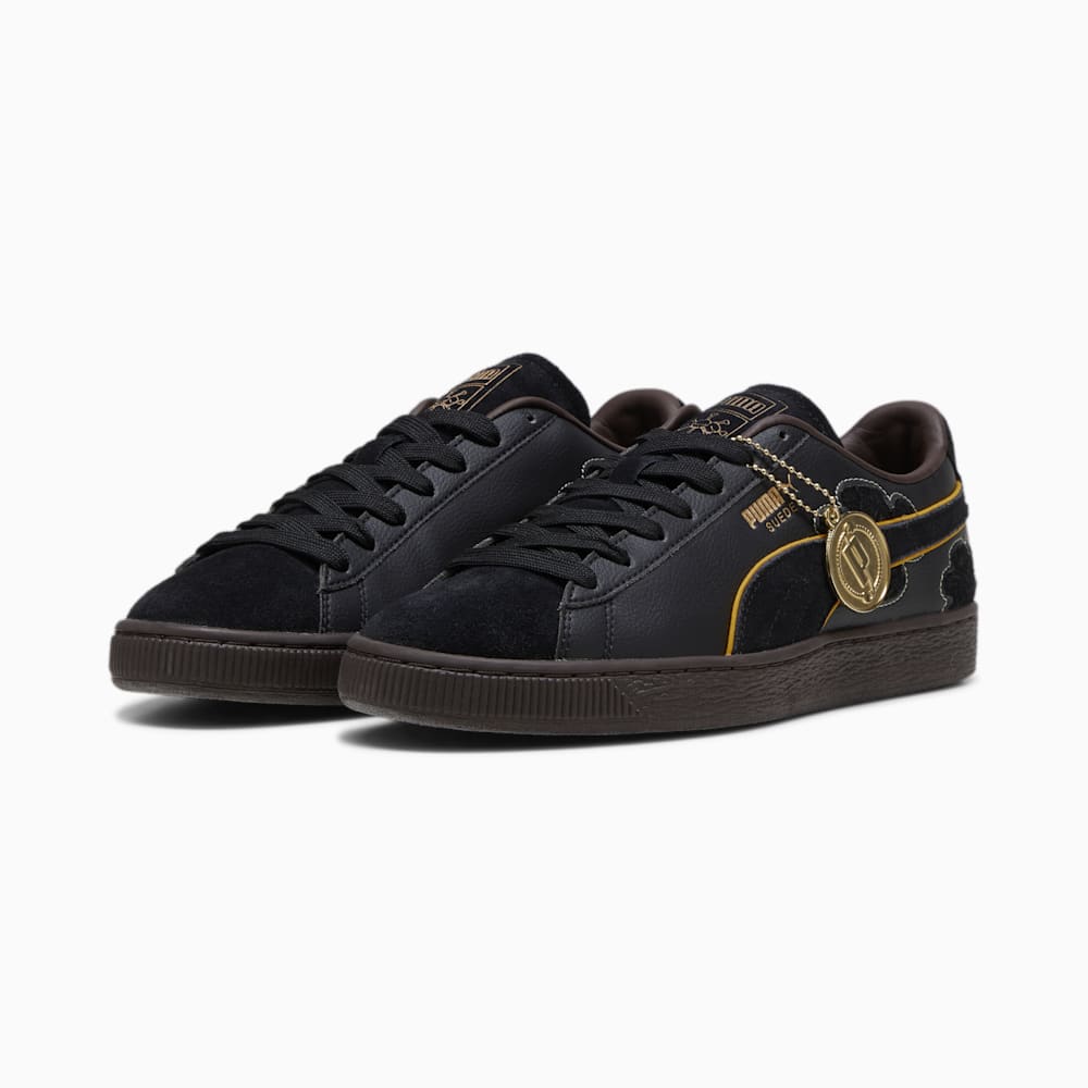 Puma x ONE PIECE Suede Blackbeard Teech Sneakers - Black-Dark Chocolate