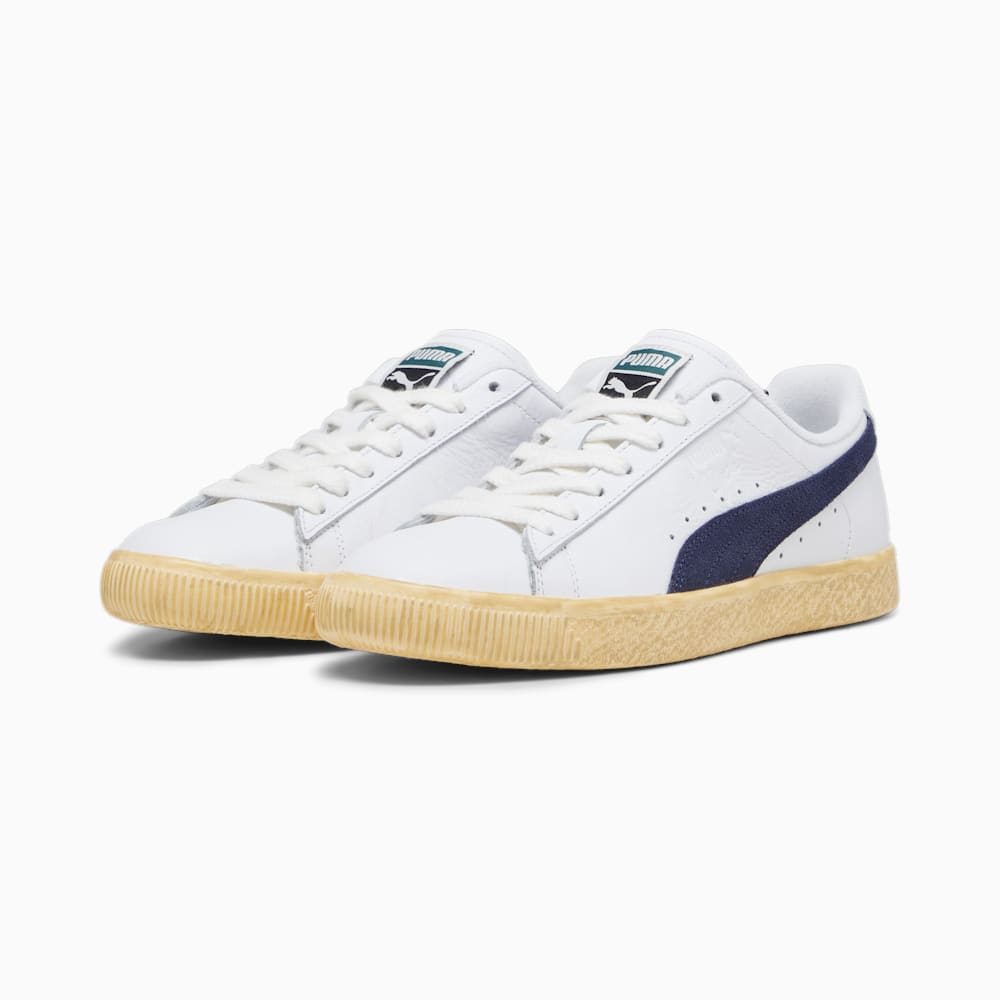 Puma Clyde Vintage Sneakers - White-Navy